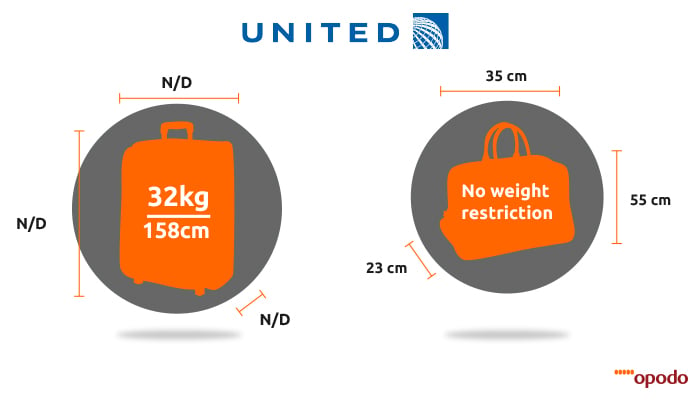 united airlines baggage weight